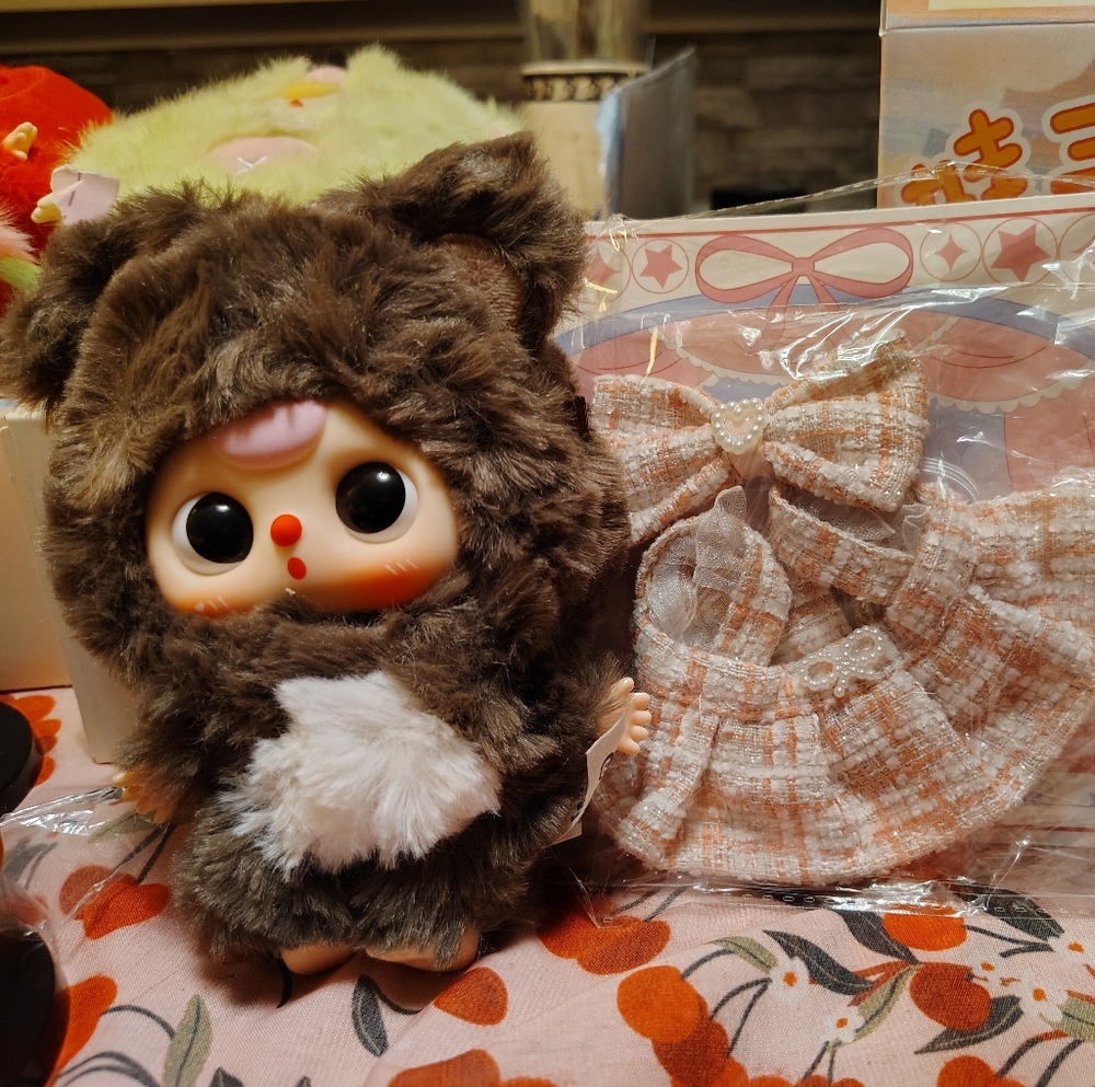 Baby Three Delovely Bear With Magic Wardrobe Dress